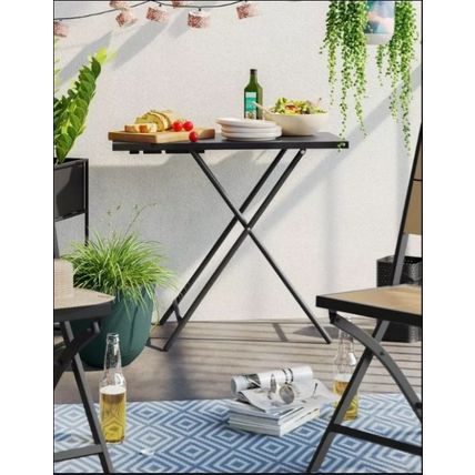 Folding Table- Indoor/Outdoor- Adjustable Height-Steel- by Room Essentials