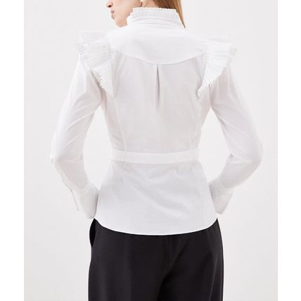 KAREN MILLEN Long Sleeved Pleated Ruffle Shirt BNWT (RARE & COLLECTABLE)