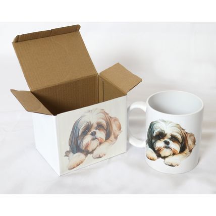 Shih Tzu - Printed Ceramic 11oz Mug - Free Personalisation Available