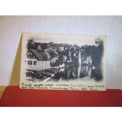KNARESBOROUGH, YORKSHIRE used antique postcard by Boots c.1905 =