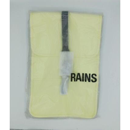 Rains Backpack Mini Straw Yellow Laptop Pocket Waterproof Rain Bag