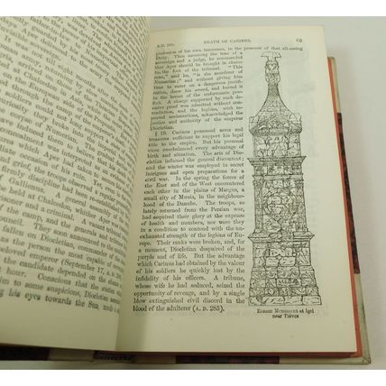 History Of The Decline & Fall Roman Empire Edward Gibbon Vellum Victorian Book