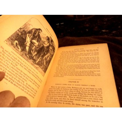 Children's Book Robinson Crusoe &The White Cat By McLoughlin Bros Circa 1900