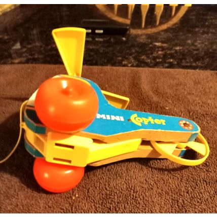 Old Vintage Original Fisher Price Mimi Chopter # 448 6 3/4" Long Working 1970