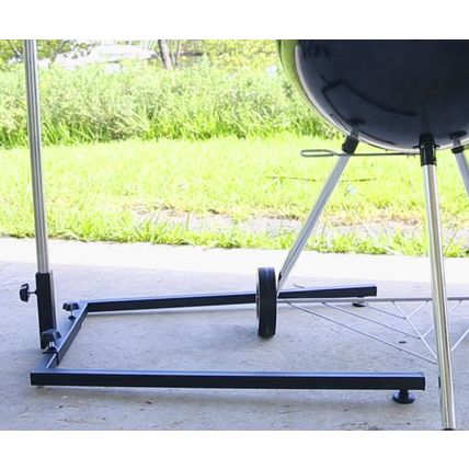 KANKA Rotisserie Grill Stand for Hard Surfaces – 100% Heavy-Duty Steel – Fits BB