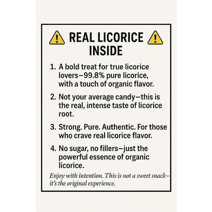 Zagarese 100% Organic Licorice with Flip Top Box Anise, 0.88 Ounce