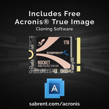 SABRENT Rocket 2230 Nvme 4.0 1TB High Performance Pcie 4.0 M.2 2230 SSD [SB-2130