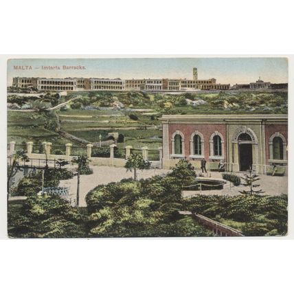 MALTA Mtarfa Imtarfa Barracks early 20th C. RPPC The Gran Studio