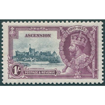 Ascension 1935 1s. slate & purple Jubilee SG34 unused
