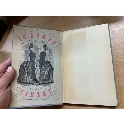 1947 "ON HUMAN FINERY" QUENTIN BELL FASHION HISTORY ILLUSTRATED HB BOOK (P3)
