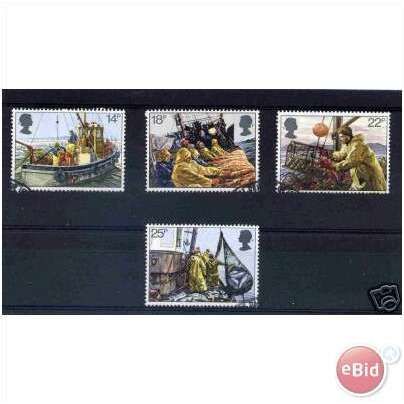 Great Britain 1981 Fishing Industry Used SG 1166-1169 Sc 956-959 postage stamp