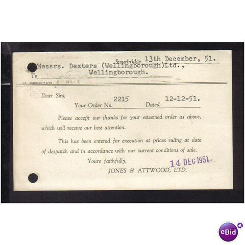 JONES & ATTWOOD LTD,STOURBRIDGE,WORC S,14DEC1951