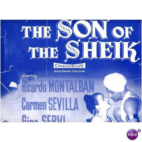 THE SON OF THE SHEIK Ricardo Montalban, Carmen Sevilla Press Book