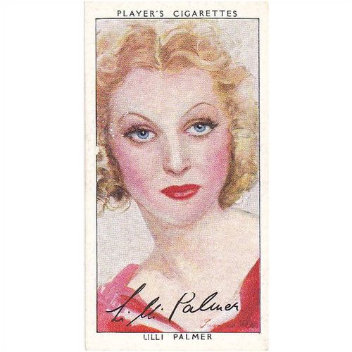 Players Film Stars 3rd Series Card No. 36 Lilli Palmer Cigarette Card