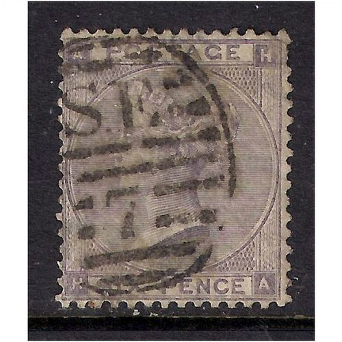 GB 1856 - 64 QV 6d Lilac Stamp (A&H) CV ú100+ (147 )