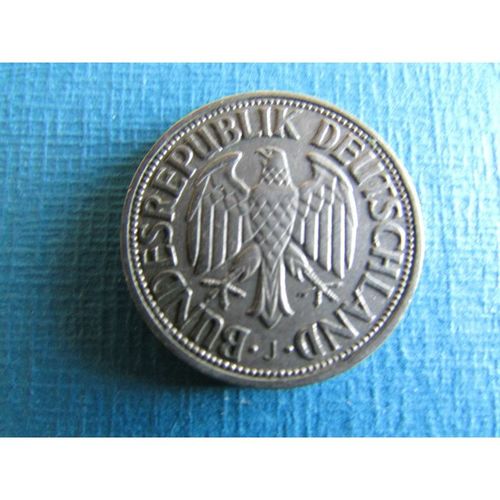 1950 GERMANY ONE DEUTSCHE MARK J MINT MARK FREE POST. AAY