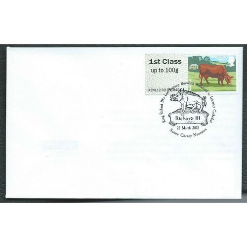 2015 1ST 'CATTLE -RED POLL' ON COVER (EBID37-129)