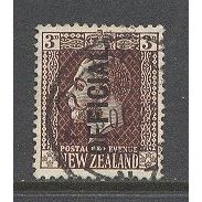 NewZealand.O93 3d King George V (Chocolate).Variety Unchecked.Fine Used.Nov15h