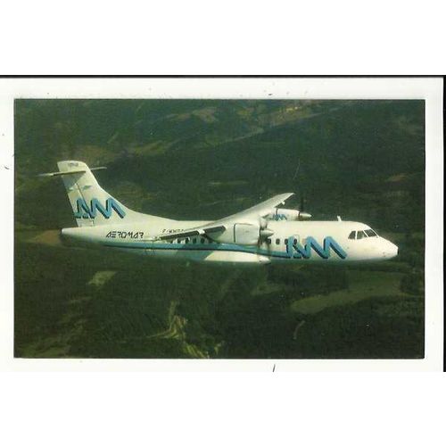 Aviation AEROMAR ATR-42-300 Postcard by Mary Jayne (MJ915)