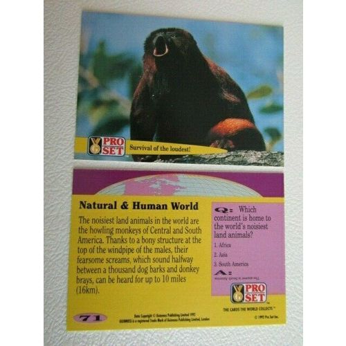 Pro Set 1992 Guinness Book of Records Trade Cards Card Variants (eb2)