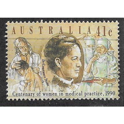 AUS 1990 41c '100TH ANN OF WOMEN IN MEDICAL PRACTICE' FINE USED (EBID67-887)