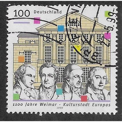GER 1998 100pf 'WEIMAR, EUROPEAN CITY OF CULTURE' FINE USED (EBID76-603)