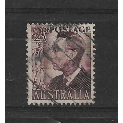 Australia.SG237c 2 1/2d King George VI (Purple-Brown).Fine Used.Dec21