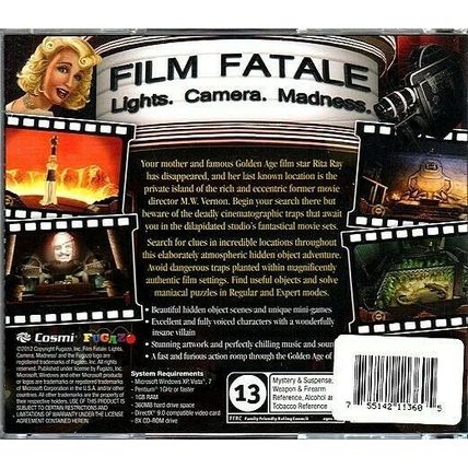 Film Fatale: Lights, Camera, Madness! (PC-CD, 2012) for Windows - NEW Sealed JC
