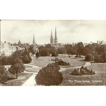 Warwickshire COVENTRY Three Spires Postcard (Teesee 170)