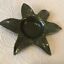 Large Pink Rose Shaped Scented Candle New Sealed with Green Ceramic Leaf Base