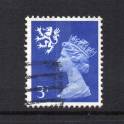 Scotland - 1971-93 - 3p Ultramarine (One Centre Phosphor Band) (sg S16) Used