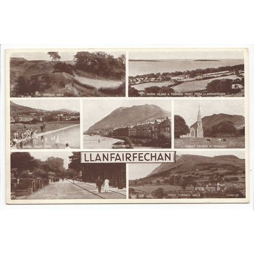Llanfairfechan Caernarfonshire Multiview Postcard 219401