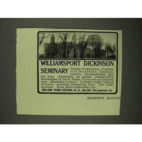 1908 Williamsport Dickinson Seminary Ad