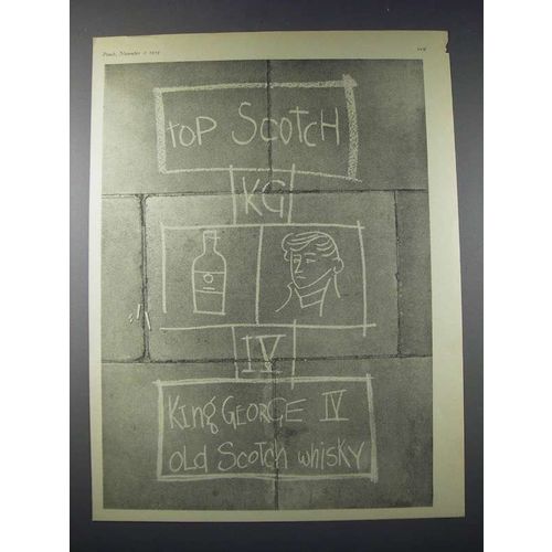 1959 King George IV Old Scotch Whisky Ad - Top Scotch