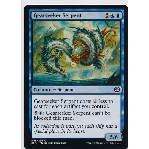 Magic the Gathering MTG Kaladesh 48/264 Gearseeker Serpent