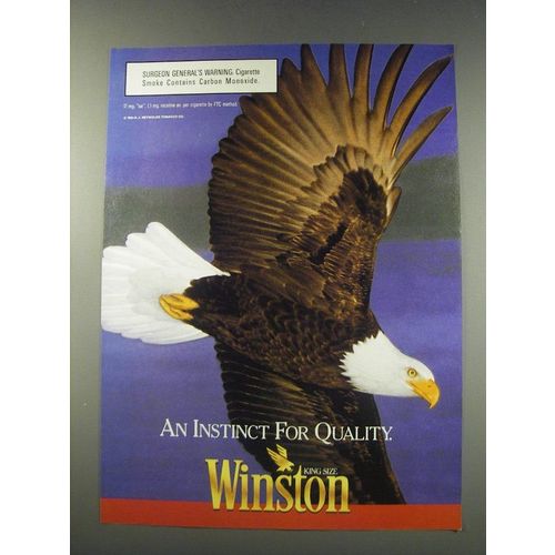 1991 Winston Cigarettes Ad - quality