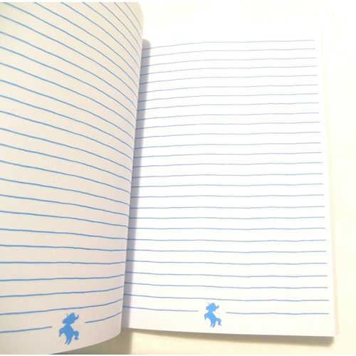Blue Pony Rainbow Journal Notebook Blue A5 140 Pages