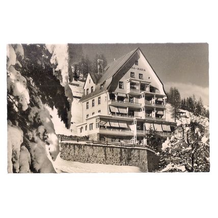 ANNA-MARIA SANATORIUM, DAVOS-DORF, SWITZERLAND unused vintage postcard RP