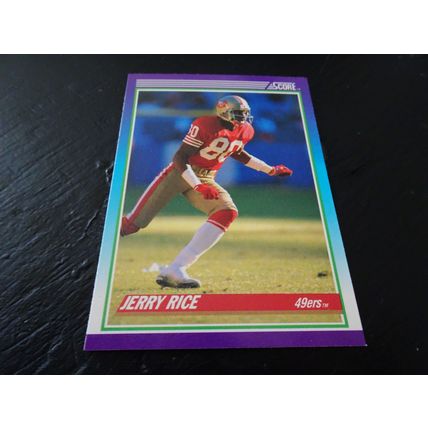 1990 Score Football Card # 200 Jerry Rice Excellent-Mint (6) San Francisco 49ers