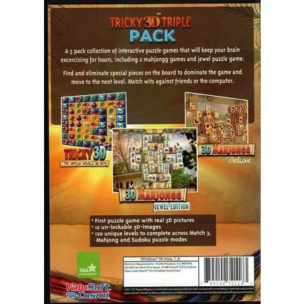 Tricky 3D Triple Pack (PC-CD ,2013) for Windows XP/Vista/7/8 - NEW in DVD BOX