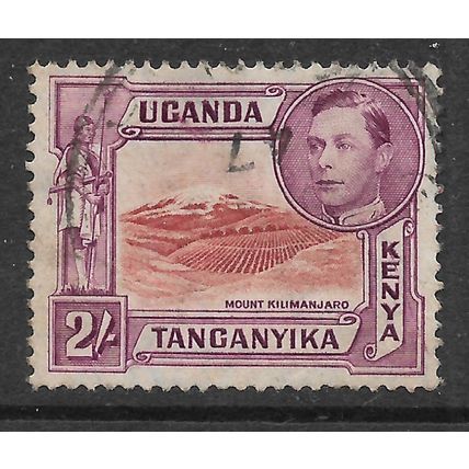 KENYA UGANDA & TANGANYIKA 1938 2s LAKE BRN & BRN PURPLE SG146 FINE USED