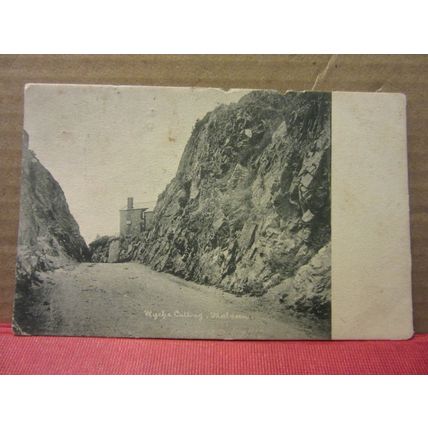 WYCHE CUTTING, MALVERN . used antique postcard by F, Frith 1906 postmark =