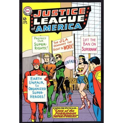 Justice League Of America Issue 28 DC Comic Book Superman Postcard