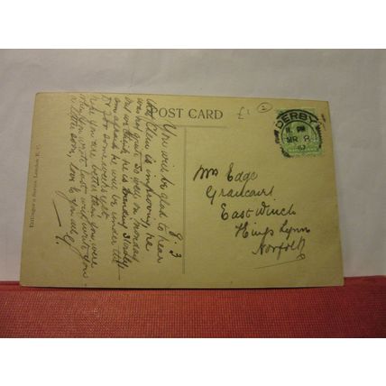 YOUNG GIRL PORTRAIT , used antique postcard Ettlinger SERIES 1910 pm /