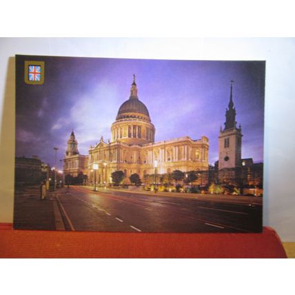 ST PAULS cathedral, LONDON unused postcard Friendship card =