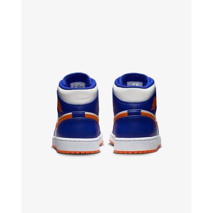 New Mens 18 NIKE Air Jordan 1 Mid Game Royal Orange Phantom Shoes FD1029-400