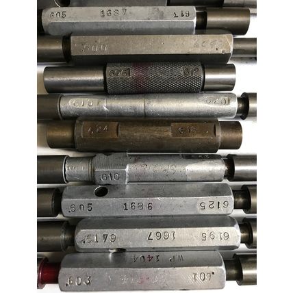 LOT THE PIPE MACHINERY GO NO GO PLUG GAGE .614,.616,.607,.608,.605,.600,.620,E