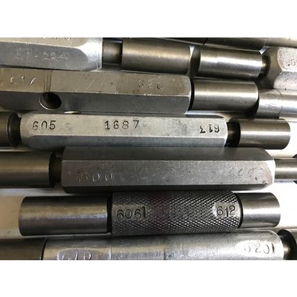 LOT THE PIPE MACHINERY GO NO GO PLUG GAGE .614,.616,.607,.608,.605,.600,.620,E