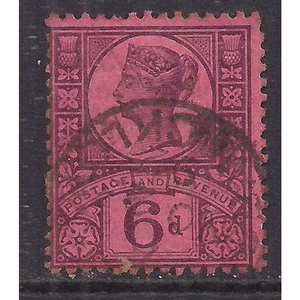 GB 1887 - 92 QV 6d Jubilee used SG 208 ( K755 )