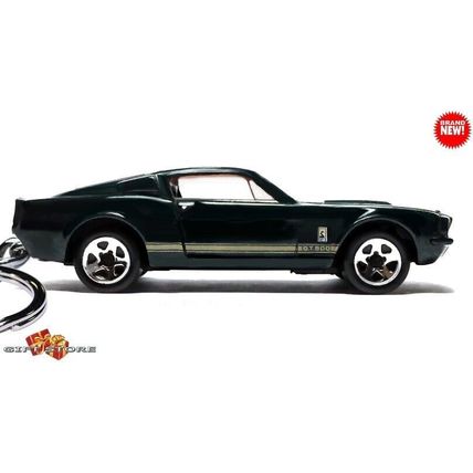 RARE KEYCHAIN GREEN 67 FORD SHELBY MUSTANG GT500 & KR 68 COBRA NICE GIFT